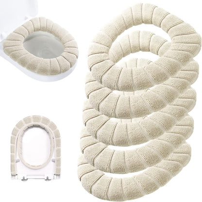 Thicker Bathroom Toilet Seat Cover Pads- Soft Warmer Toilet Seat Cushion