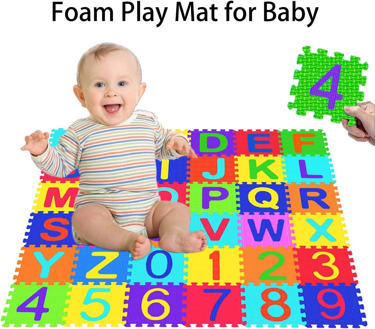 36 Pieces Children's Foam Puzzle Mat