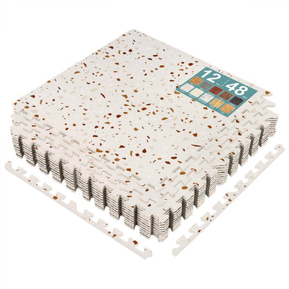 Wood Grain Floor Tiles Foam Mat EVA Interlocking Mats