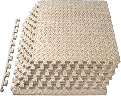 Exercise Puzzle Mat ½-inch, EVA Interlocking Foam Floor Tiles for Home Gym