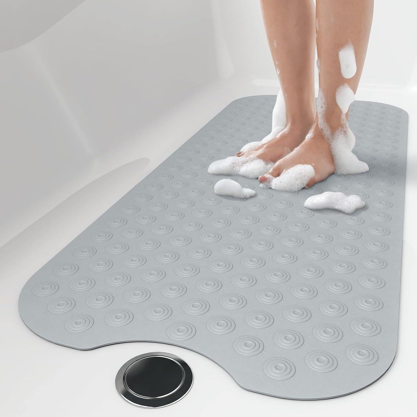 No Suction Cup Bath Mat: inch Extra Long Bathmat