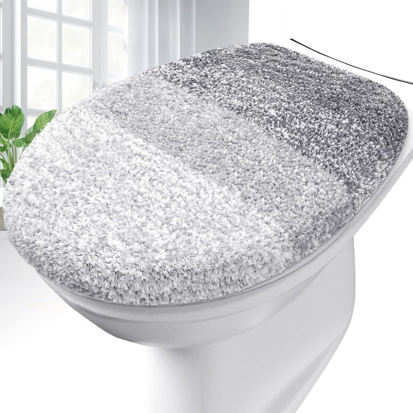 Soft Microfiber Bathroom Toilet Lid Cover
