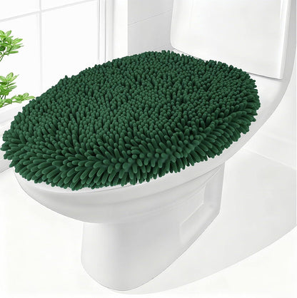 Elongated Toilet Seat Cover ,Adjustable Rubber Backing