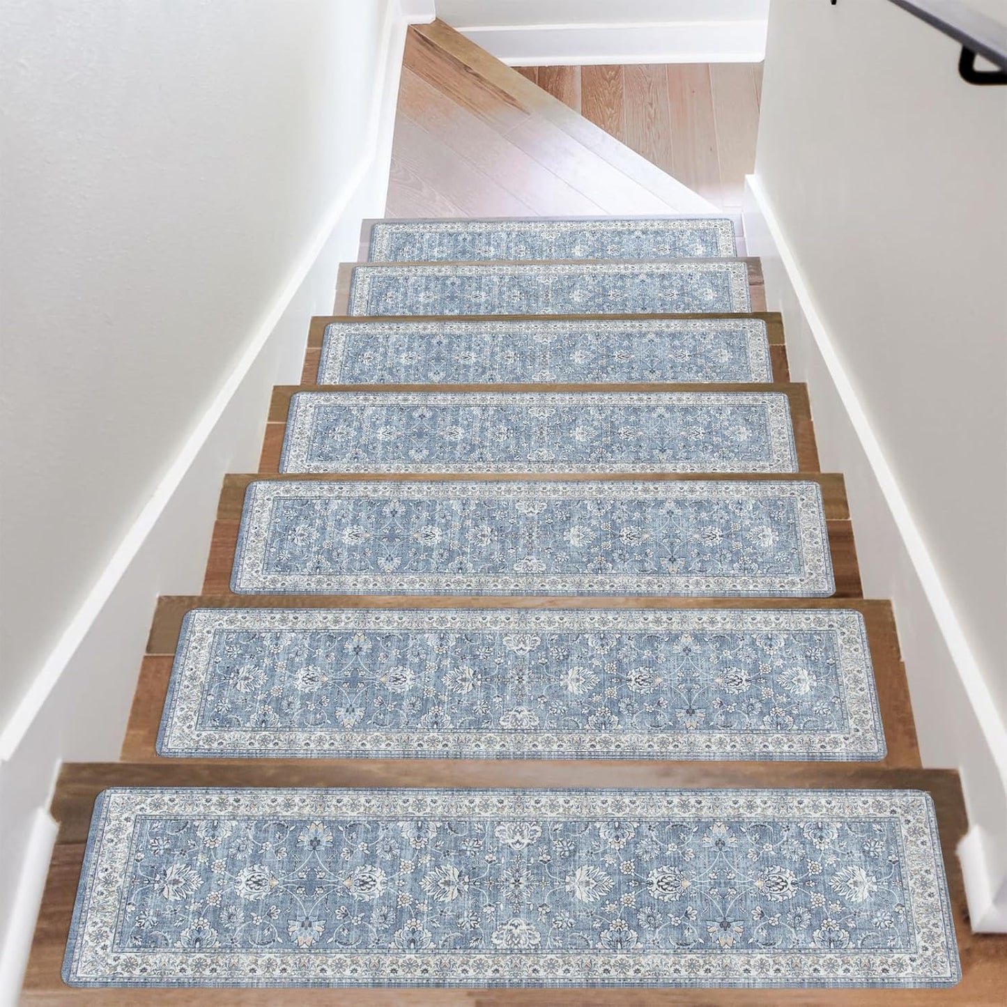 Rubber Indoor Stair Runner Slip Resistant Stair Rugs Safety Mats