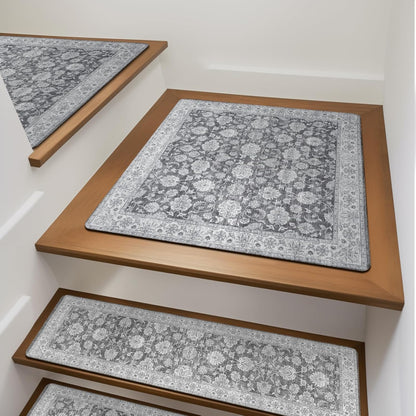 Rubber Indoor Stair Runner Slip Resistant Stair Rugs Safety Mats