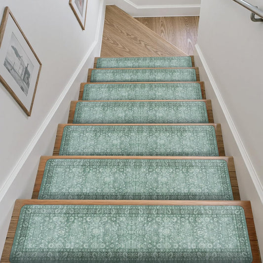 Vintage Stair Treads Non Slip Stair Runners for Wooden Steps