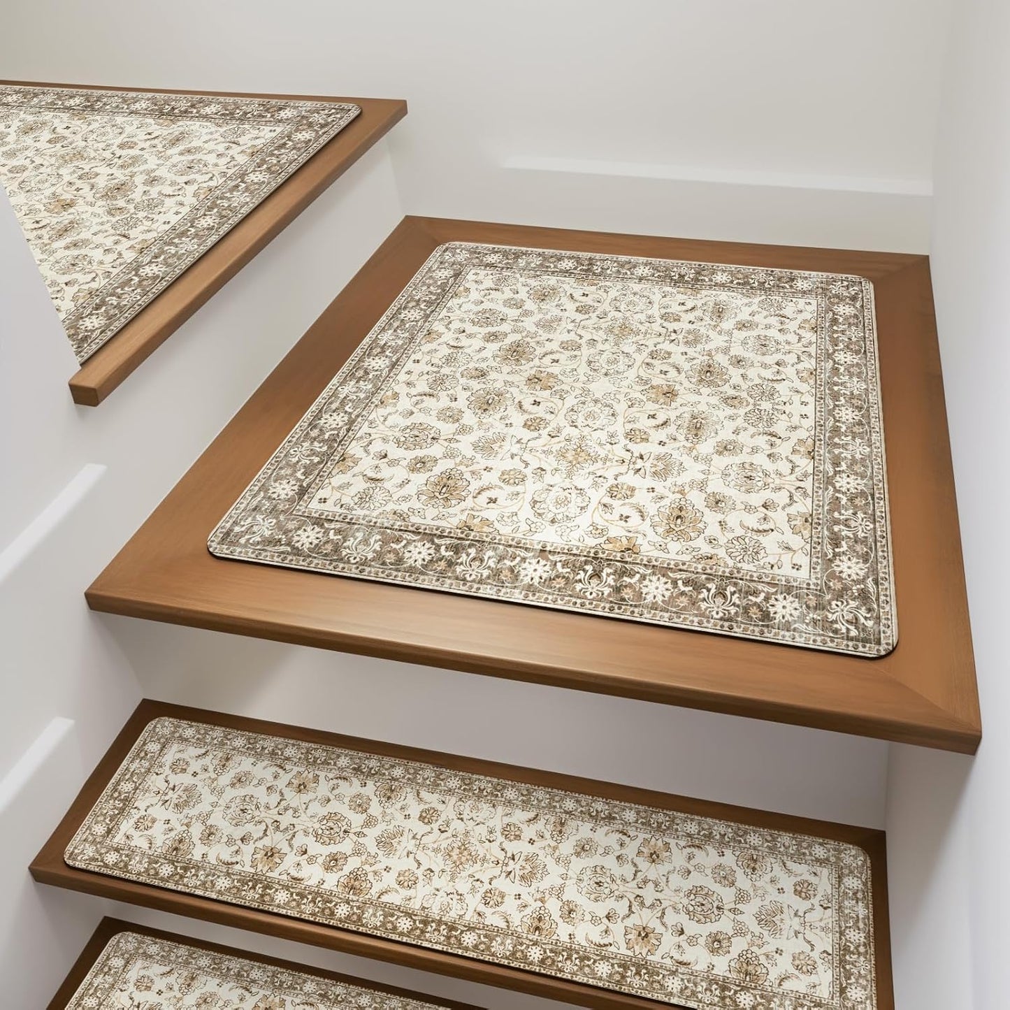 Rubber Indoor Stair Runner Slip Resistant Stair Rugs Safety Mats