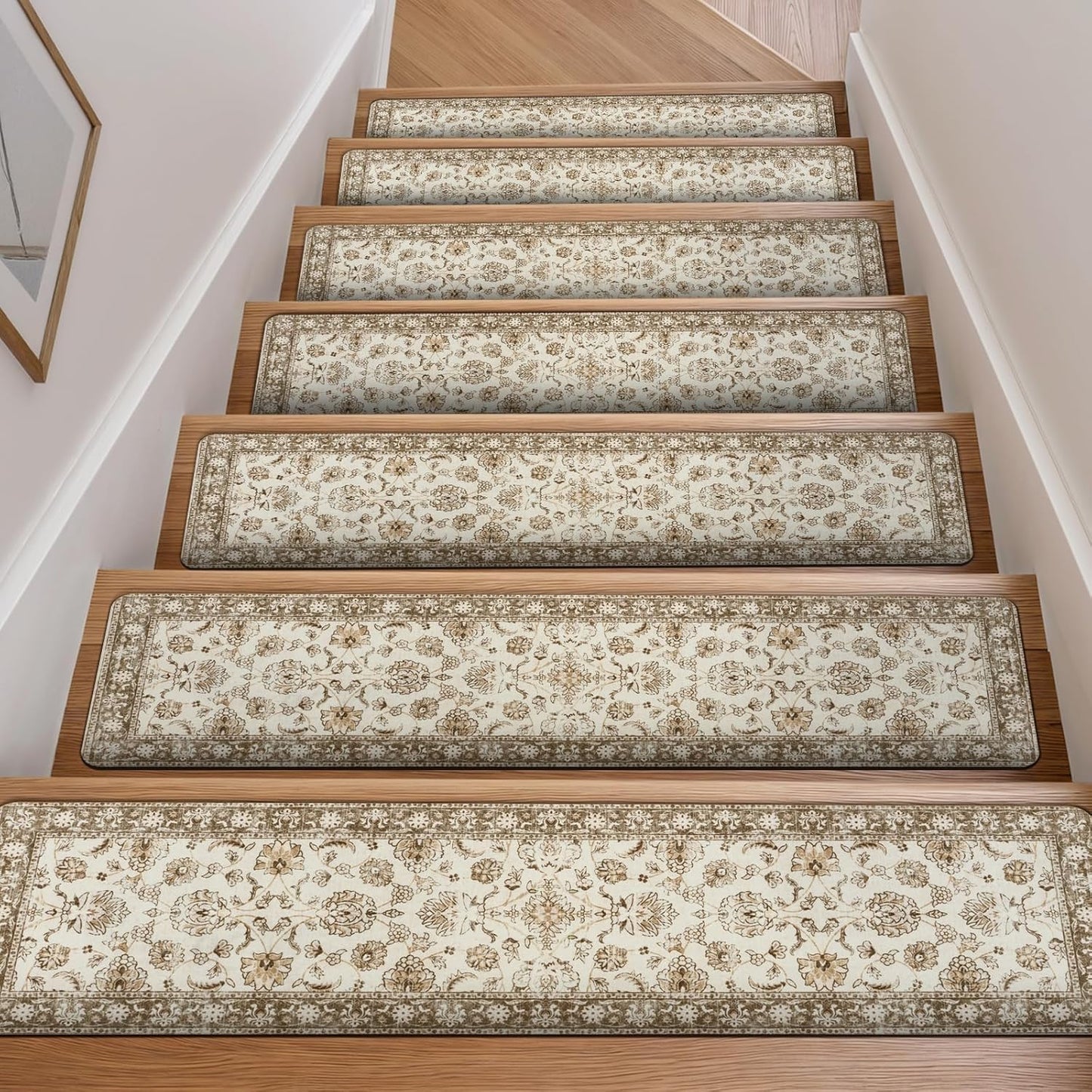 Rubber Indoor Stair Runner Slip Resistant Stair Rugs Safety Mats