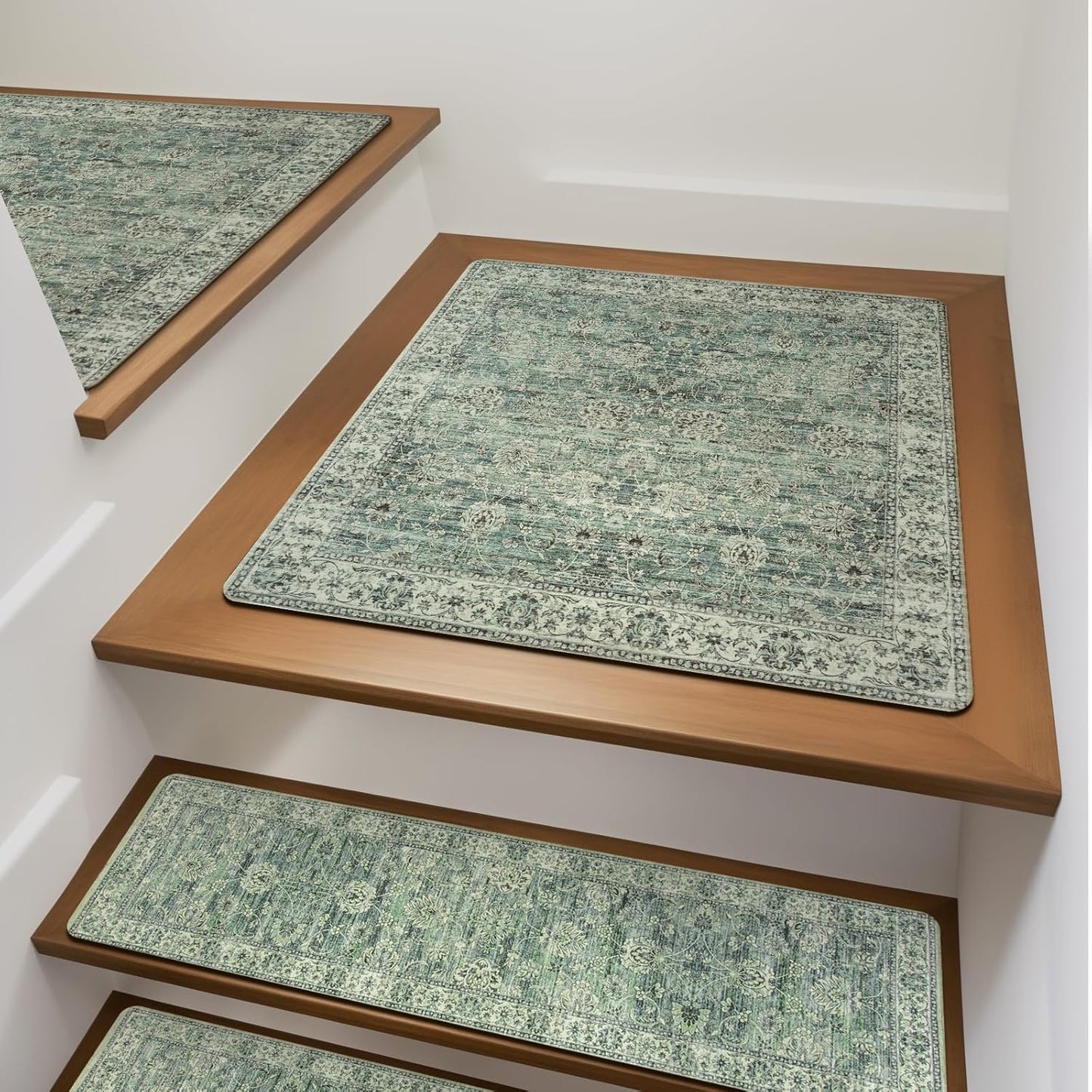 Rubber Indoor Stair Runner Slip Resistant Stair Rugs Safety Mats