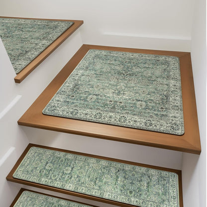Rubber Indoor Stair Runner Slip Resistant Stair Rugs Safety Mats