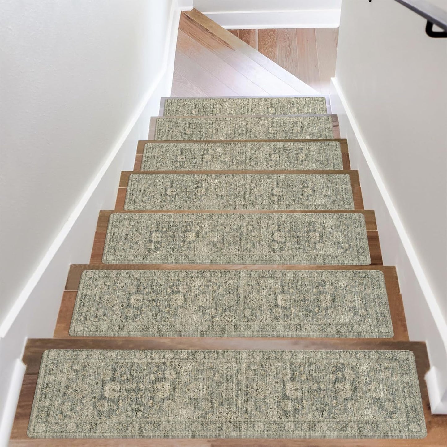 Rubber Indoor Stair Runner Slip Resistant Stair Rugs Safety Mats