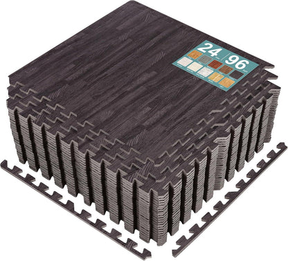 Wood Grain Floor Tiles Foam Mat EVA Interlocking Mats