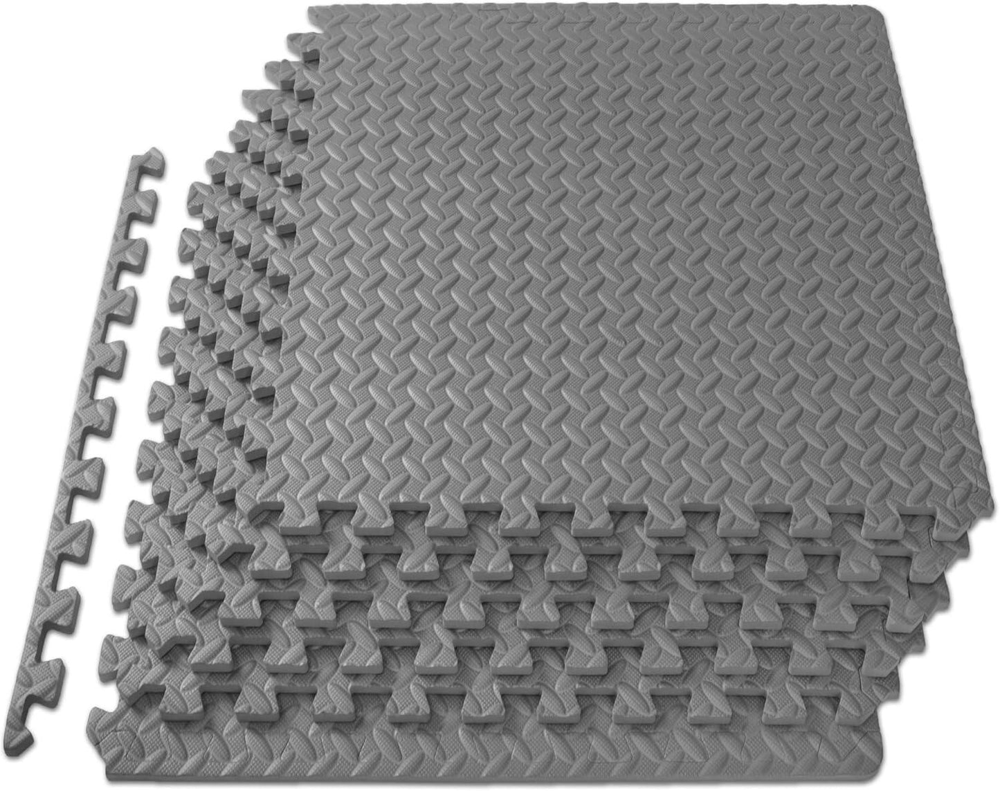 Exercise Puzzle Mat ½-inch, EVA Interlocking Foam Floor Tiles for Home Gym