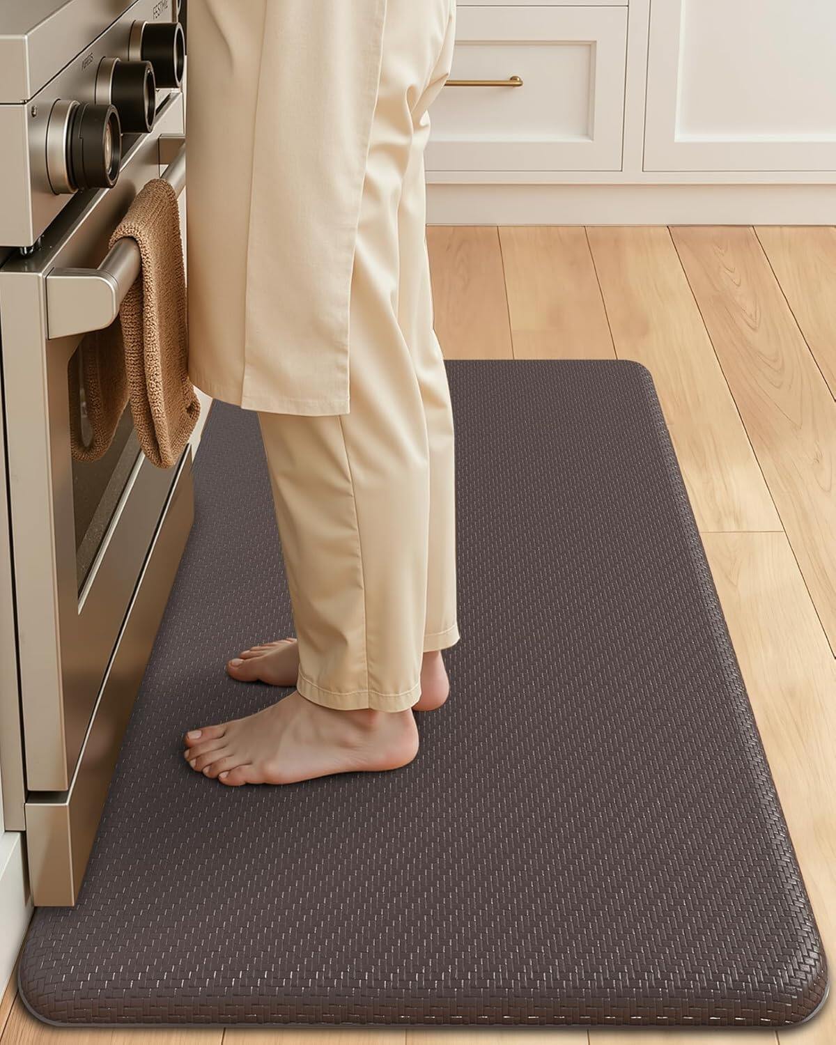 Extra Thick Anti Fatigue Cushion Kitchen Floor Mat,Easy Clean