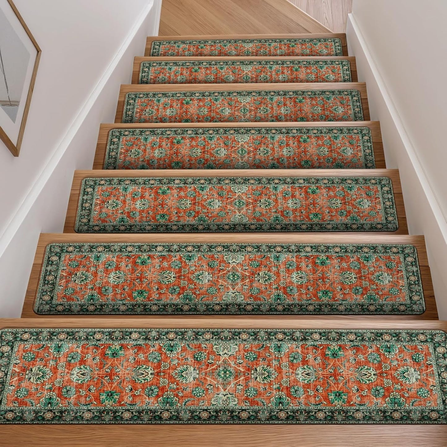 Rubber Indoor Stair Runner Slip Resistant Stair Rugs Safety Mats