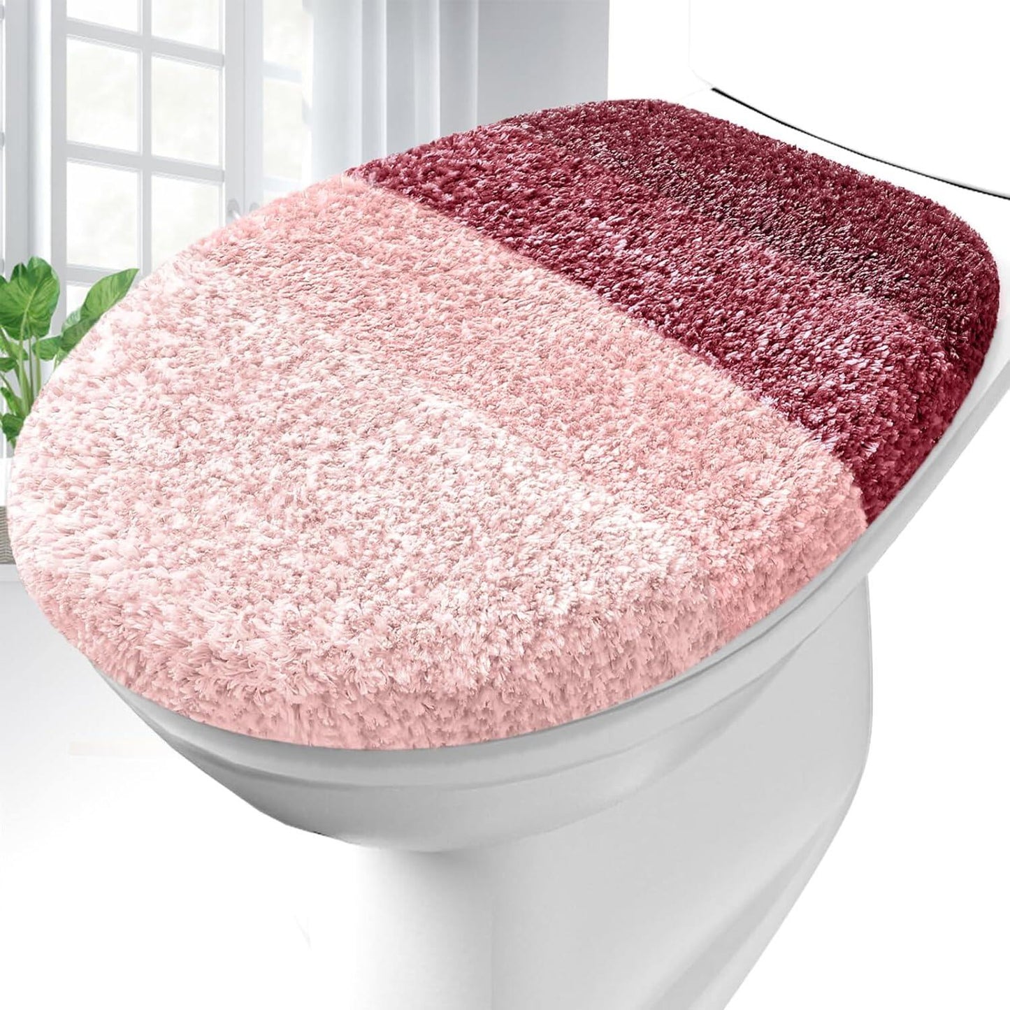 Soft Microfiber Bathroom Toilet Lid Cover