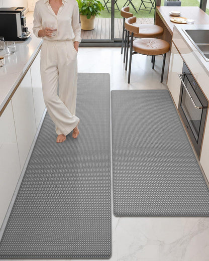 Extra Thick Anti Fatigue Cushion Kitchen Floor Mat,Easy Clean