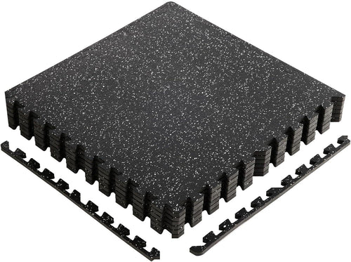 Interlocking Foam/Rubber Floor Tiles, Gym Flooring for Home Gym Mat