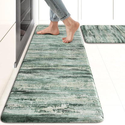 Anti Fatigue Kitchen Mats for Floor, Abstract Farmhouse Kitchen Rugs